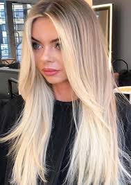 I have the straightest blonde hair and it won't curl i'm getting it cut but how should it look. Cutest Bright Blonde Highlights For Sleek Straight Hair In 2019 Stylezco