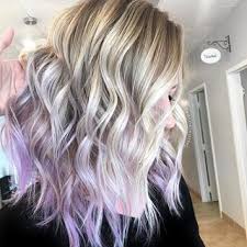 A Touch Of Lilac Creamy Blonde Hairbyashleypac Purplehair Pastel Blonde Behindthechair Lavender Hair Ombre Purple Blonde Hair Light Purple Hair