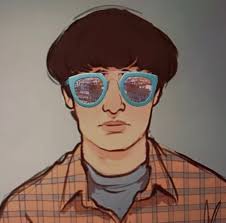 Carved tree trunk of a good boy