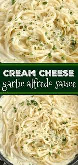 Stir with a whisk until mostly smooth and mixed together. Cream Cheese Garlic Alfredo Sauce Homemade Alfredo Sauce Cream Cheese Crea Homemade Alfredo Sauce Alfredo Sauce Recipe Easy Alfredo Sauce Recipe Homemade
