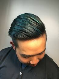 This hair colour is vibrant and looks great on dark as well as light coloured hair. Blue Hair Highlights Men Novocom Top