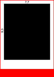 Umumnya, foto polaroid yang dihasilkan menggunakan flash kamera. Photo Polaroid Frame Size Cm Potrait An How To Print