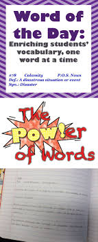 Word Of The Day A Middle School Vocabulary Curriculum Middle School Vocabulary Teaching Vocabulary Middle School Reading