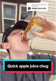 Replying to @$Mrbigshot4 Quick apple juice chug 🍎🧃. WHATS NEXT?! #re...