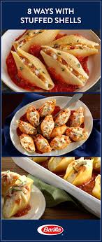 Stuffed Shells Offer A Versatile Dinner With Endless Combinations Save This Guide For Eight Different Ways To Stuff Shells That W Recipes Food Cooking Recipes