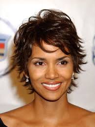 Short flip haircut for a round face. Celebrity Short Hair Pictures