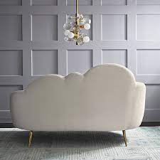 Originally created for knoll's corporate planning unit, florence knoll's sofa set was designed with premier efficiency in mind—just. Contemporary Sofa Ether Settee Jonathan Adler Velvet Polished Brass 2 Person