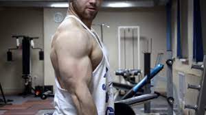 MUSCLE GOD, STEEL ARMS: gym training and flexing - YouTube