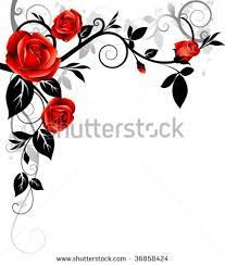 Black and red tribal wing design download. Decorative Ornament With Red Roses And Black Leaves Vector Floral Design Element For Corner Decoration Vintage Floral Background Vintage Flowers Black Leaves