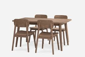 Buy quality wooden furniture, sofas, tables and chairs, kitchens, beds, mattresses, lighting & more. Seb Extendable Dining Table With 4 Chairs Castlery Australia