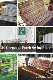 Make a freestanding canopy with 4 poles, or use a wall and 2 poles to support your canopy. 56 Diy Porch Swing Plans Free Blueprints Mymydiy Inspiring Diy Projects