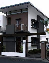 Teras mungil menggunakan pagar kayu sebagian yang mengelilingi teras. Inspirasi Model Pagar Rumah Minimalis Modern Yang Menarik