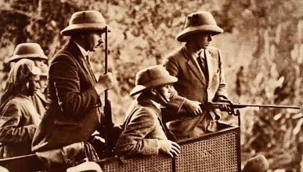 The Indian Tour - King Edward VIII Tiger Shooting in Nepal, 1921