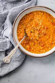 Hearty Red Lentil Soup How To Cook Red Split Lentils A Beautiful Plate Recipe Red Lentil Soup Lentil Soup Recipes Lentil Recipes