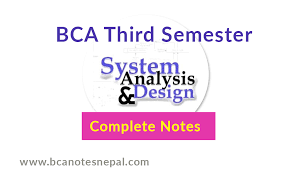 System Analysis And Design Notes Sad Complete Notes Bca Third Semester Bca Notes Nepal