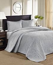This bedspread has a woven floral design with some warm tones. Gray King Size Bedspreads Macy S