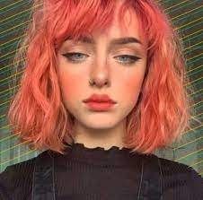 Girl Alternative Hair Orange Beauty Makeup Tumblr Https Weheartit Com Entry 299683155 Edgy Hair Color Edgy Hair Coral Hair