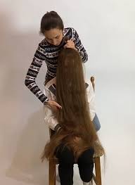 video extreme floor length hair play with friend in 2021 playing with hair long hair styles hair lengths