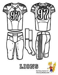 Detroit lions football coloring pages | coloring pages for kids. Big Play Nfc Football Uniform Coloring Page Free Nfl Sports