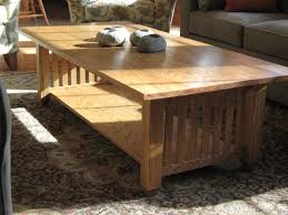 Coffee table books are not only fun conversation starters to keep in your living room, they can also be interesting and useful bodies of work. Hand Crafted Red Oak Mission Coffee Table By Watson Woodworking Custommade Com