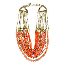 Collier Stella & Dot Rouge en Autre
