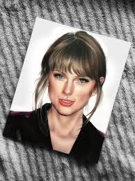 Taylor Swift fan art created with prismacolor