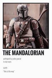 The Mandalorian Minimalist Polaroid Star Wars Movies Posters Star Wars Characters Star Wars Quotes