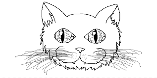 Each printable highlights a word that starts. Cat Kitten Drawing Coloring Book Cat Face Template Angle White Png Pngegg
