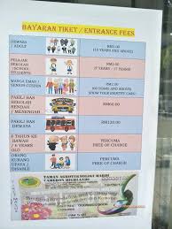 Harga tiket masuk taman sari yogyakarta. Bayaran Tiket Masuk Taman Agroteknologi Mardi Cameron Highlands