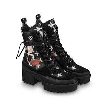 Black And White Louis Vuitton Shoes 1350 Monogram Canvas Shoes All Collections Laureate Platform Desert Boot Louis Vuitton Boots Desert Boots Louis Vuitton