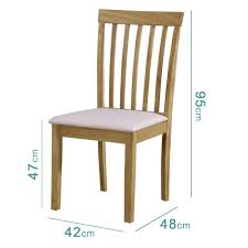 set of 2 wooden dining chairs with
