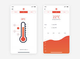 By tracking and entering your pulse, you can be able to calculate your own temperature real thermometer is a temperature app developed by cong qi for iphone and ipad. Temperature Control App App Gui Design Interactive Design