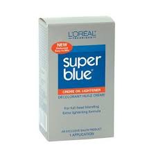 L Oreal Super Blue Creme Oil Lightener By L Oreal Technique Lightener Loreal How To Lighten Hair Hair Color