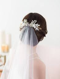 Gold Wedding Hair Comb Flower Headpiece Bridal Hair Comb Brautfrisur Haarkamm Hochzeit Hochzeitsfrisuren