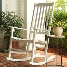 Giantex 3 pcs folding bistro set outdoor patio rocking chairs round table set 2 rocking chairs w/glass coffee table for yard, patio, deck, backyard padded seat (blue & gray) 4.7 out of 5 stars 316 $209.99 $ 209. White Patio Rocking Chairs Gliders You Ll Love In 2021 Wayfair
