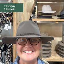 Buying a hat at Searles in Winton