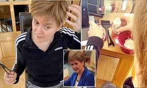 Sharing a modicum of power with the greens does bring nicola sturgeon some advantages. The Secret Behind Nicola Sturgeon S Perfected Quaffed Locks Revealed Daily Mail Online