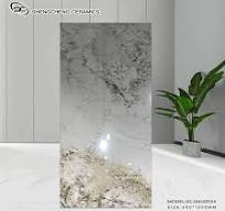 Sc Glazed Marble Look Ceramic Floor Tile Golden Vein White Marble Tile Home  Interior Wall Floor Use Best Price