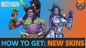Skins are cosmetics that modify the appearance of the player's heroes, changing their outfit or color scheme. How To Get Illidan Genji And Tyrande Symmetra Skins Blizzcon Overwatch 2019 Youtube