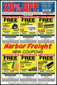 Even if you only buy a few times a year from harbor freight, the inside track club may end up paying for itself. New Harbor Freight Coupons Good For May 2017 Joy With Purpose