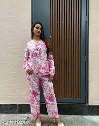 BEAUTIFUL FLORAL PRINTED CORD SET (TOP & BOTTOM SET) FOR GIRLS & WOMENS