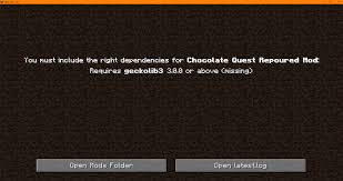 Open minecraft, click the 'mods' button on the main menu, then click 'open mods folder'. Chocolatequestrepoured Githubmemory