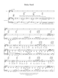 Play Official version of BABY SAID Sheet Music by Måneskin for Piano, Vocals  | MuseScore.com