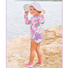 Ruffle Butts Blooming Buttercups 1 Pc Rash Guard Swimsuit Rufflebutts Babyblingstreet Rashguardset Baby Baby Bathing Suit Baby Swimwear Rashguard Swimsuit