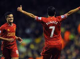 Luis alberto suárez díaz (born 24 january 1987) is an uruguayan footballer who played as a forward for liverpool from 2011 until 2014. Liverpool Face Reunion With Lost Loves Luis Suarez And Philippe Coutinho Liverpool The Guardian