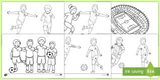 Click on the image you want to color, this will open page displaying large picture you selected. Football Art Create A Football Colouring Activity Book