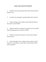 Merenung pada malam yang kematian angin pada laut yang kematian ombak seperti telah menutup pintu kehidupan ini menjadi sepi dan lara pada kemusnahan yang tak pernah dipinta. Form 2 Sajak Roti Dan Mawar Pdf
