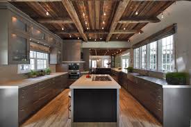 Defining Elements Of The Modern Rustic Home Rustic Modern Kitchen Modern Rustic Homes Rustic House