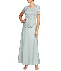 Shop For Alex Evenings Mock 2 Piece Lace Gown At Dillards Com Visit Dillards Com To Find Clothing Access Evening Dresses Plus Size Two Piece Gown A Line Gown