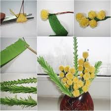 Learn how with this diy craft lesson from the felt store. Diy Pom Pom Flower Bouquet Diy Tutorials